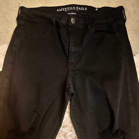 Denim - American Eagle Black distressed Denim Jeans